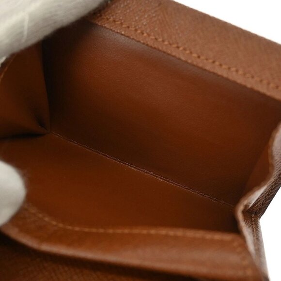 Louis Vuitton Monogram Porte Monnaie Plat Coin Case Wallet